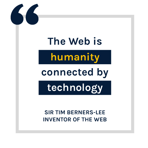 Time Berners-Lee 'The Web is Humanity'